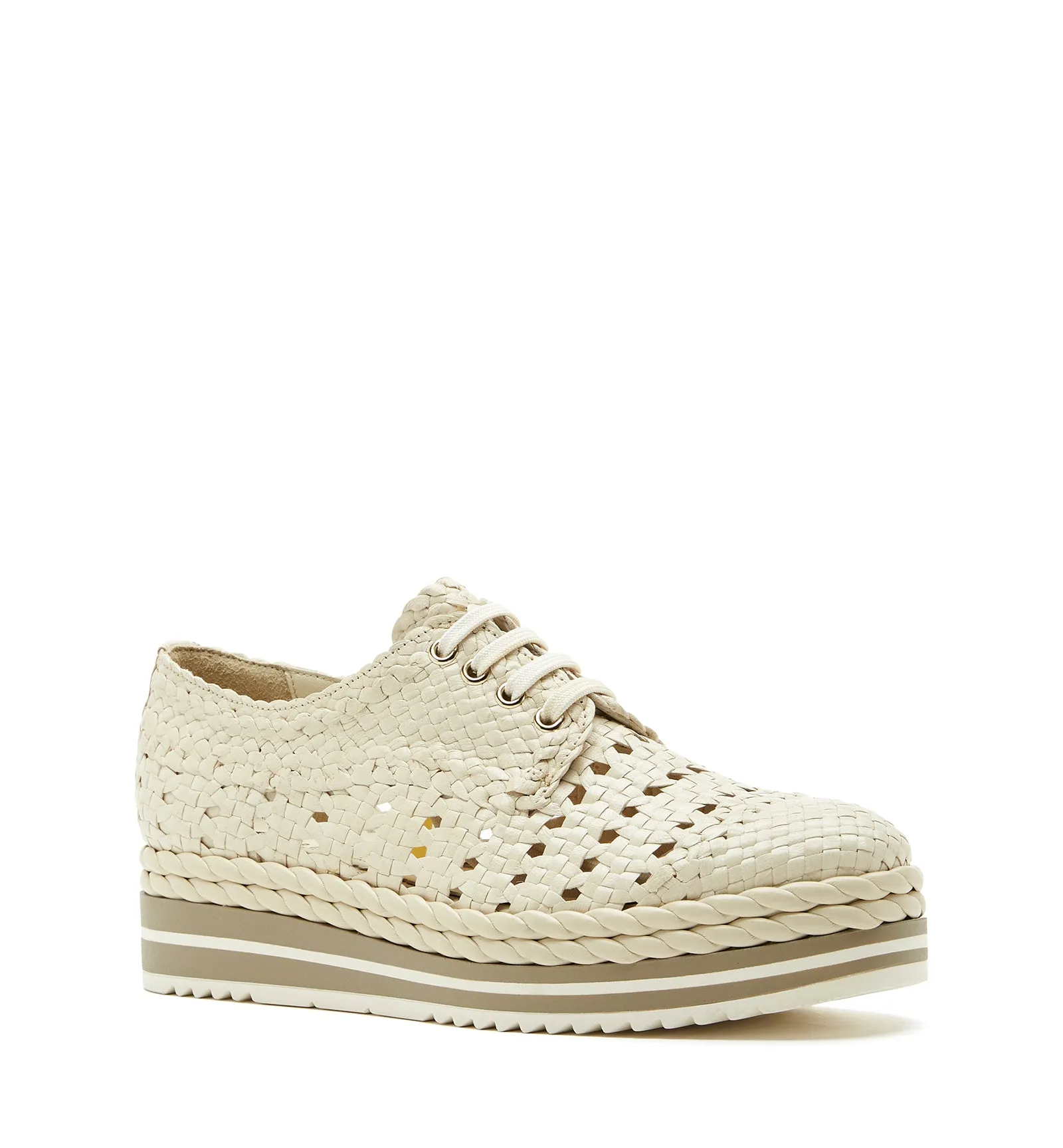 PIKNIK WOVEN LEATHER SHOE sold by La CANADIENNE product image thumbnail 3