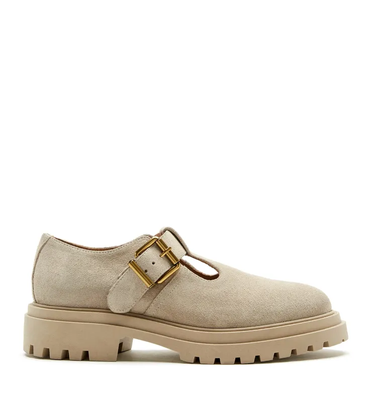 BRUCE SUEDE MARY JANE LOAFER sold by La CANADIENNE