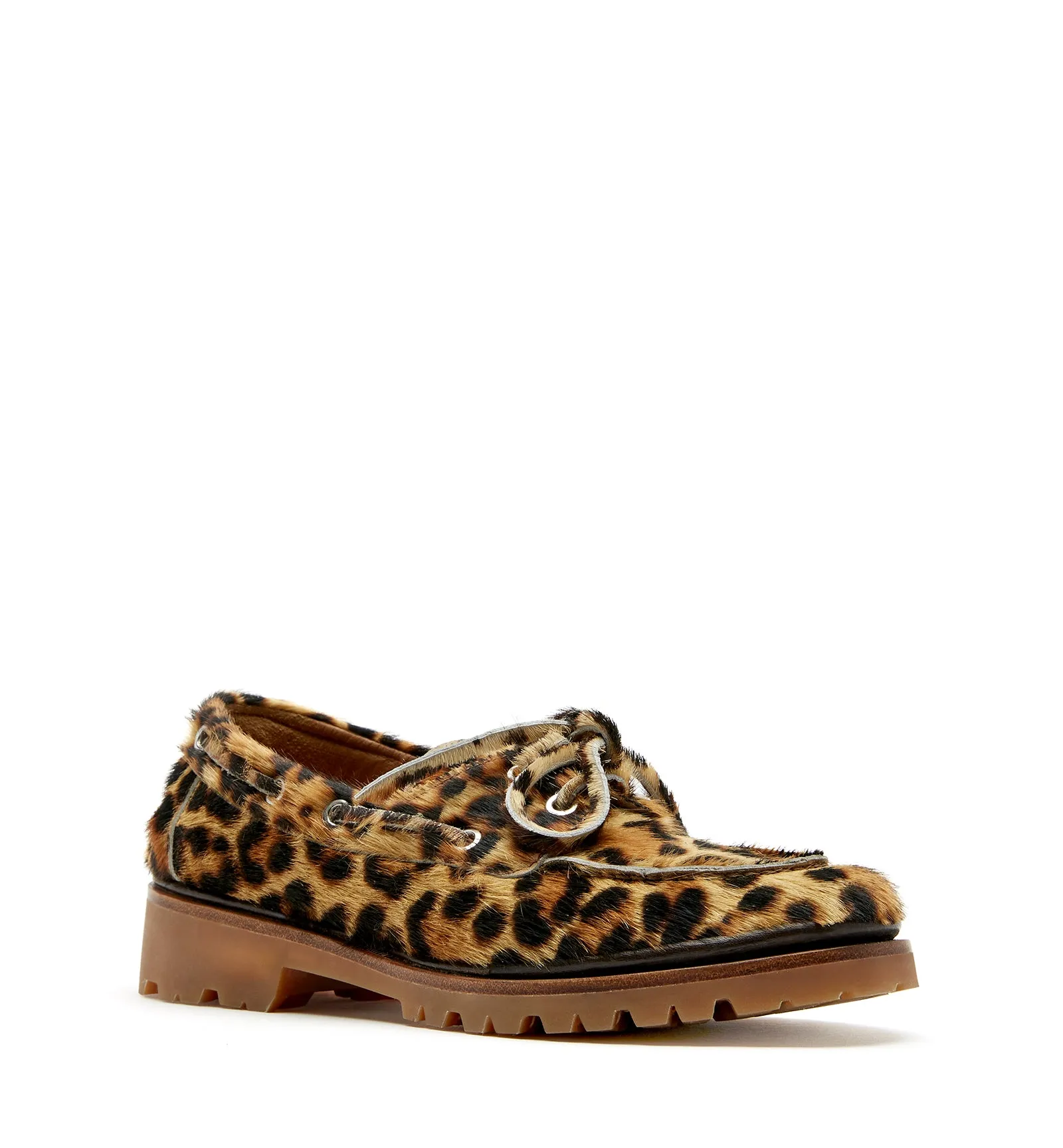 MAJESTIC LEOPARD-PRINT BOAT SHOE sold by La CANADIENNE product image thumbnail 2