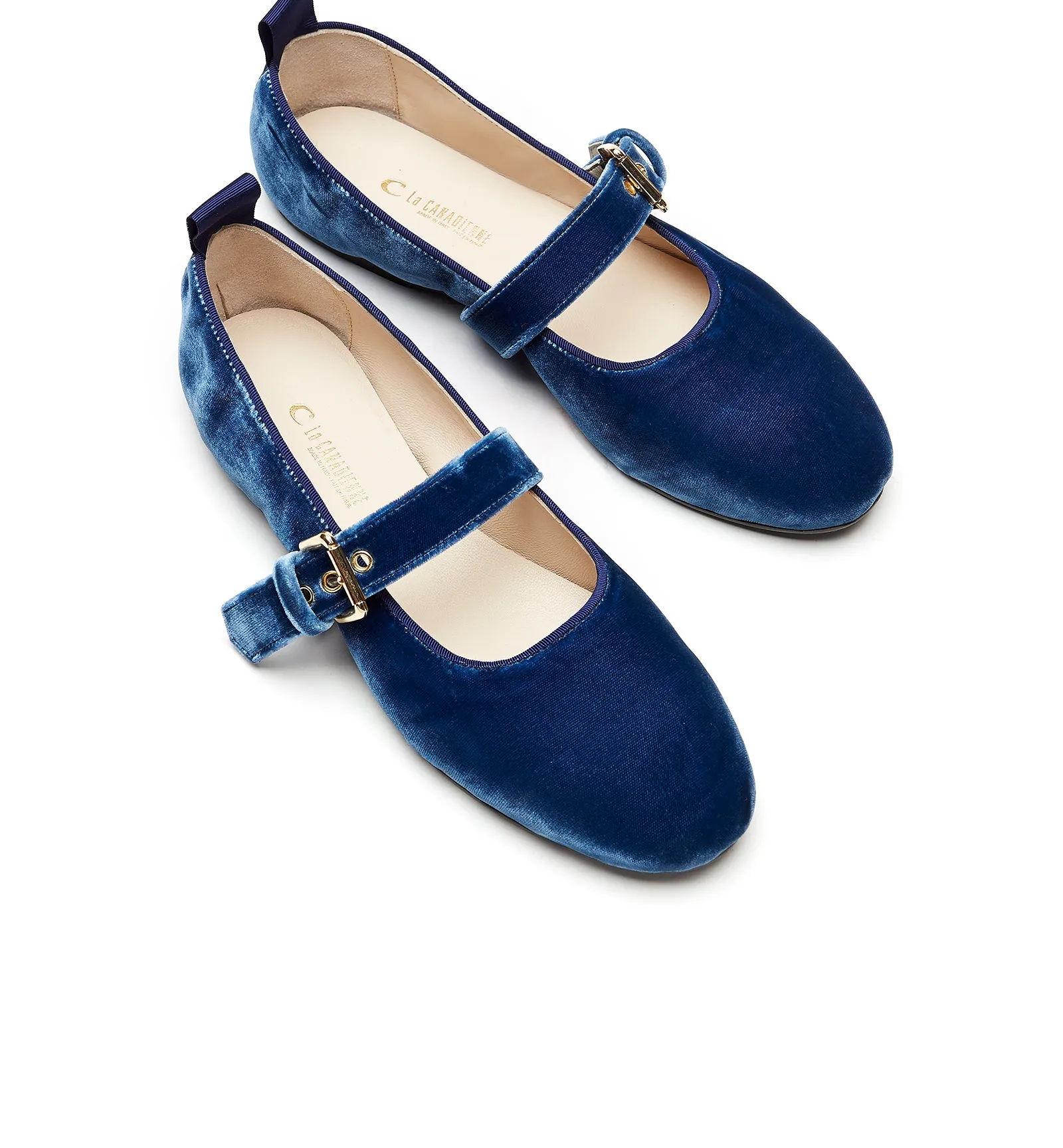 GENIE MARY JANE VELVET FLAT sold by La CANADIENNE product image thumbnail 3