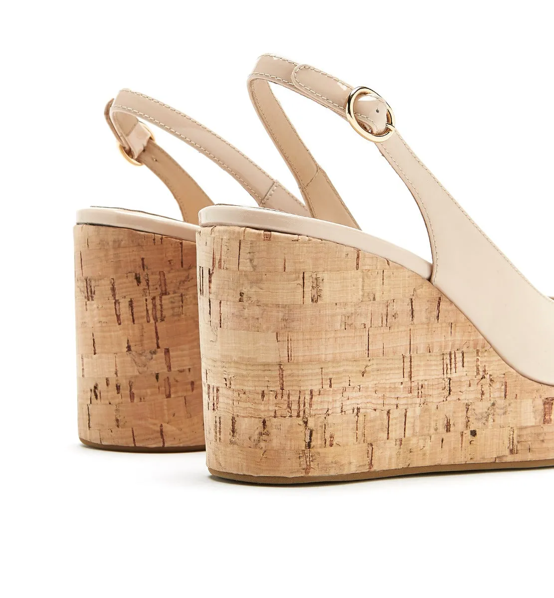 FITZCORK LEATHER WEDGE SANDAL sold by La CANADIENNE product image thumbnail 4