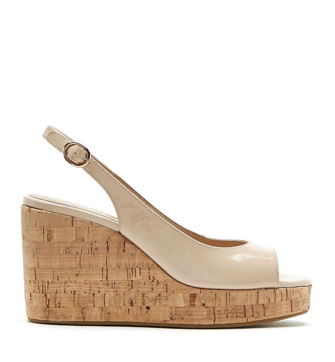 FITZCORK LEATHER WEDGE SANDAL sold by La CANADIENNE