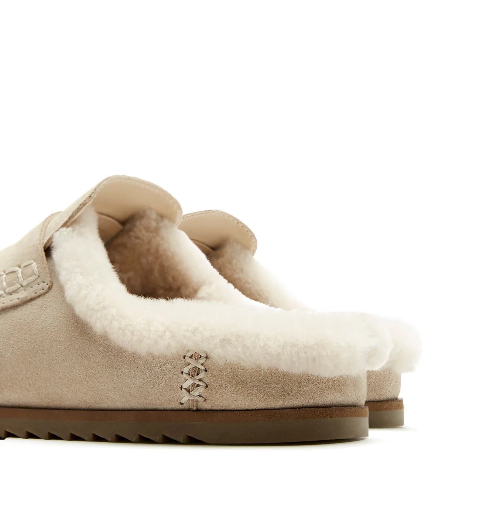 BRIDGER SHEARLING-LINED SUEDE MULE sold by La CANADIENNE product image thumbnail 4