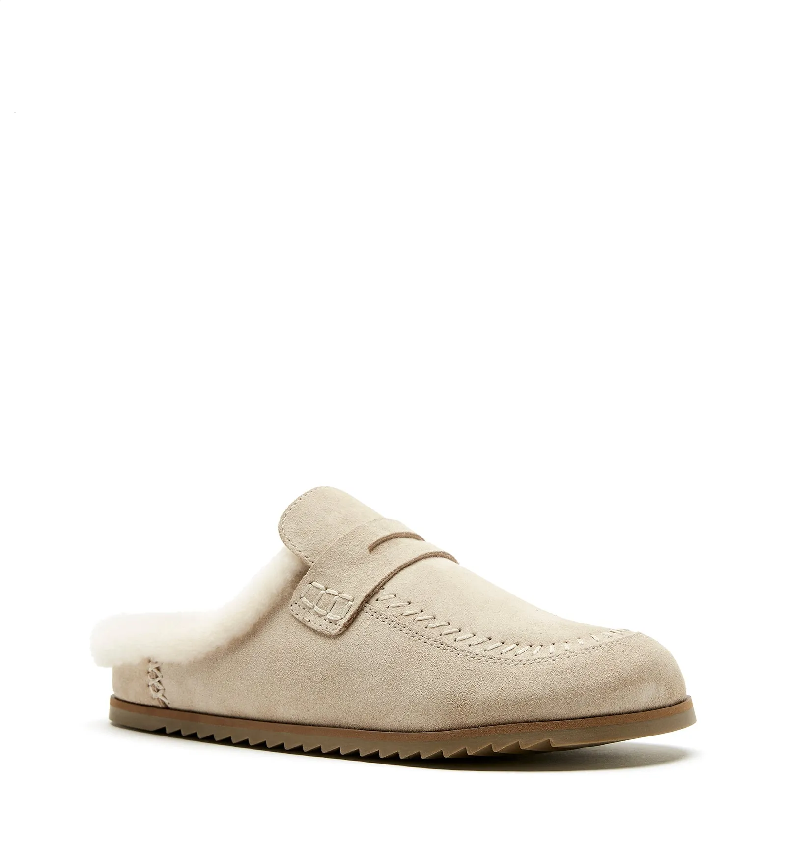 BRIDGER SHEARLING-LINED SUEDE MULE sold by La CANADIENNE product image thumbnail 2