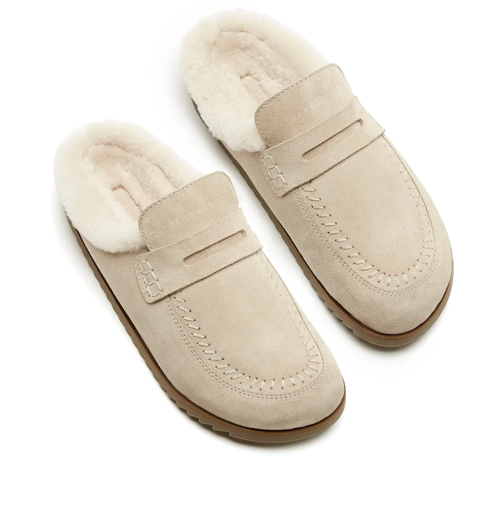 BRIDGER SHEARLING-LINED SUEDE MULE sold by La CANADIENNE product image thumbnail 3