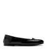 GEO CRINKLE LEATHER FLAT sold by La CANADIENNE