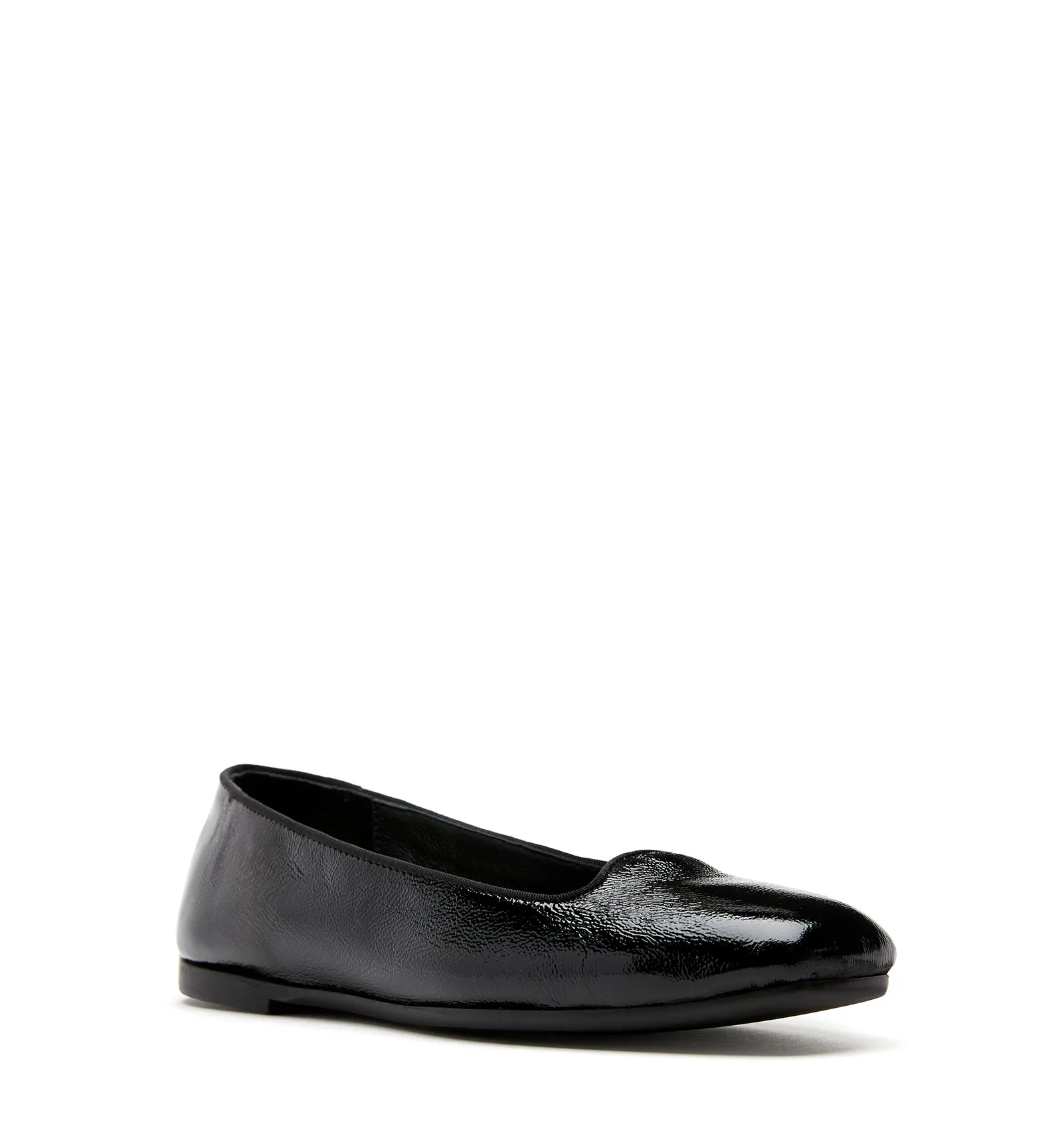 GEO CRINKLE LEATHER FLAT sold by La CANADIENNE product image thumbnail 2