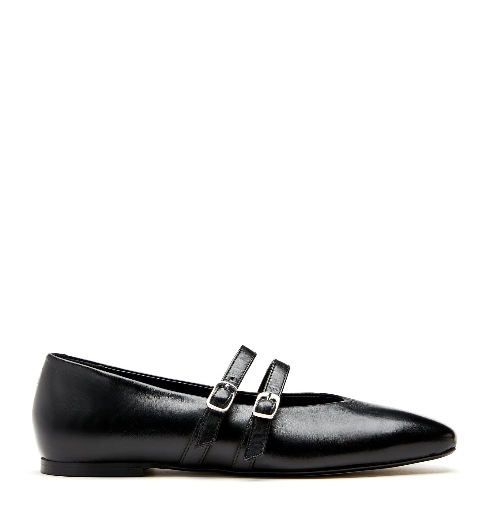 DICE LEATHER MARY JANE FLAT sold by La CANADIENNE