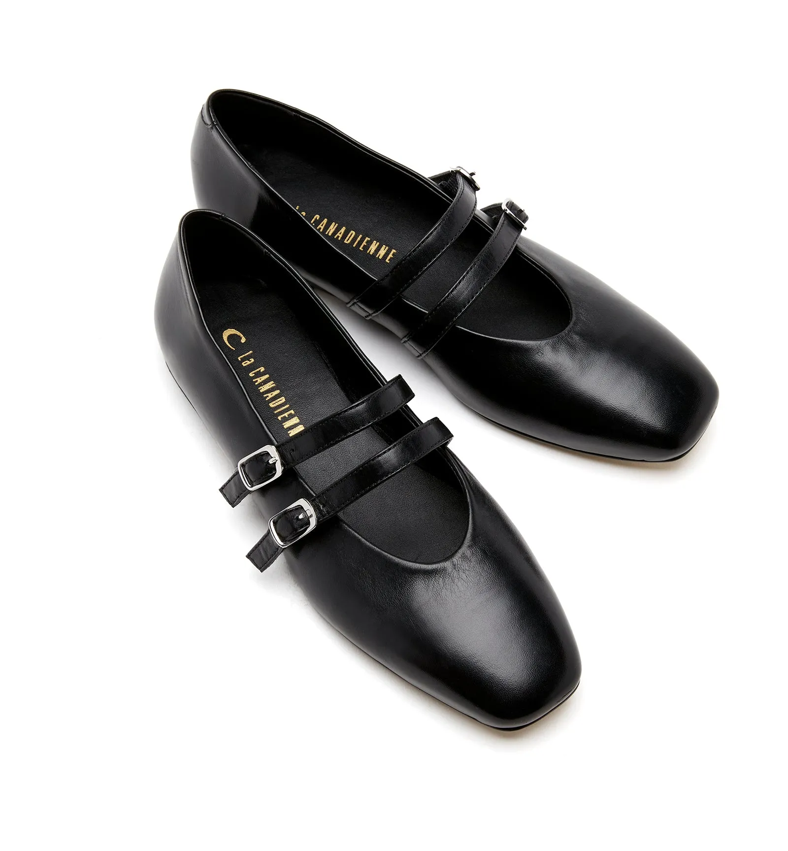 DICE LEATHER MARY JANE FLAT sold by La CANADIENNE product image thumbnail 2