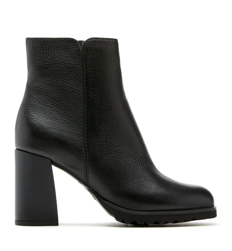 MAGGIE PEBBLED LEATHER BOOTIE sold by La CANADIENNE