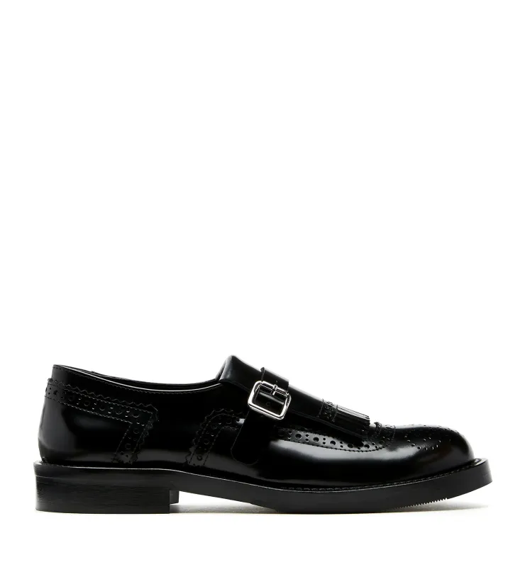 RHEA SHINE LEATHER BROGUE LOAFER sold by La CANADIENNE