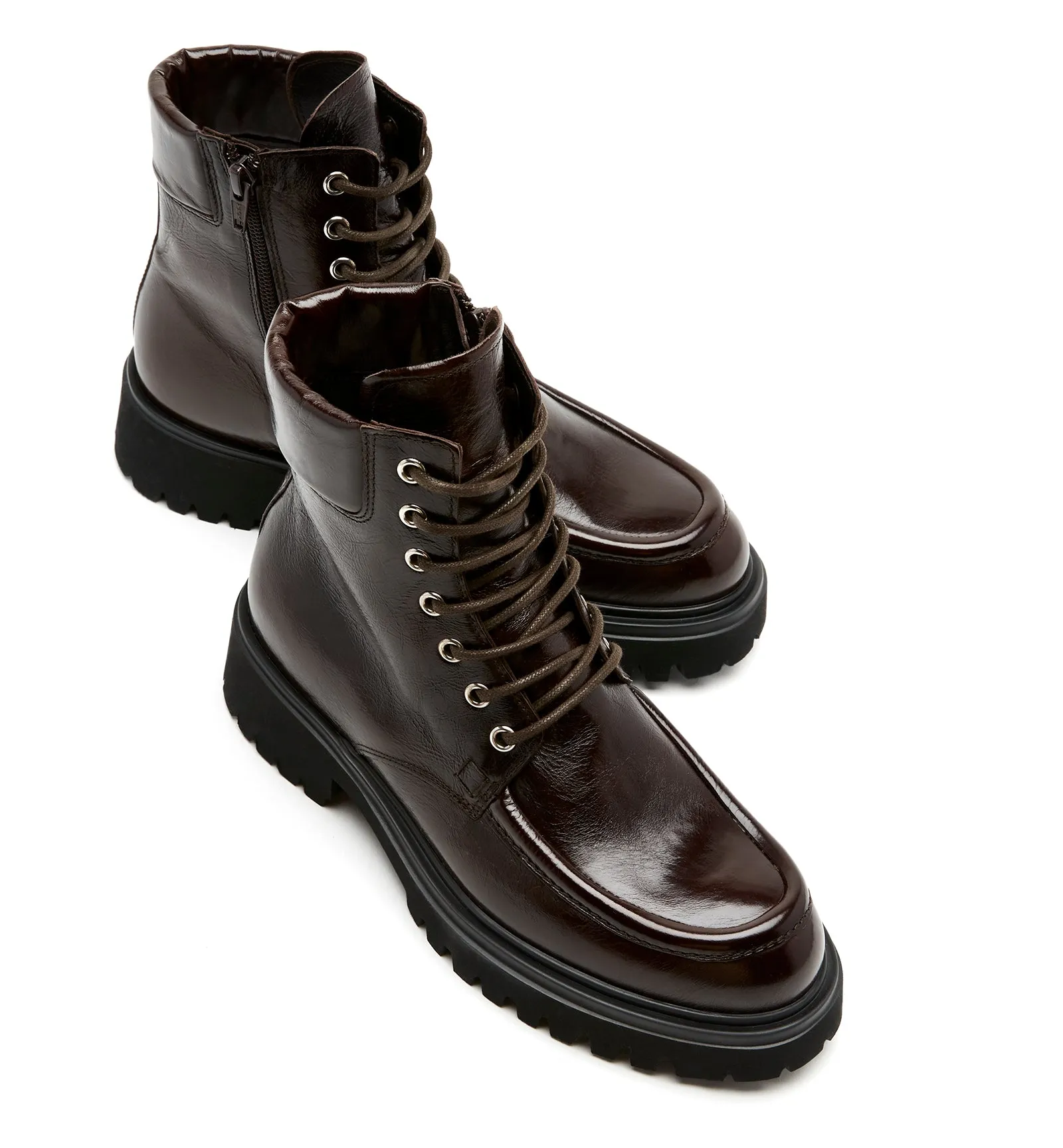 RAYA CRINKLE LEATHER BOOTIE sold by La CANADIENNE product image thumbnail 3