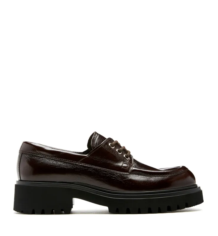 RAVIN CRINKLE LEATHER LOAFER sold by La CANADIENNE