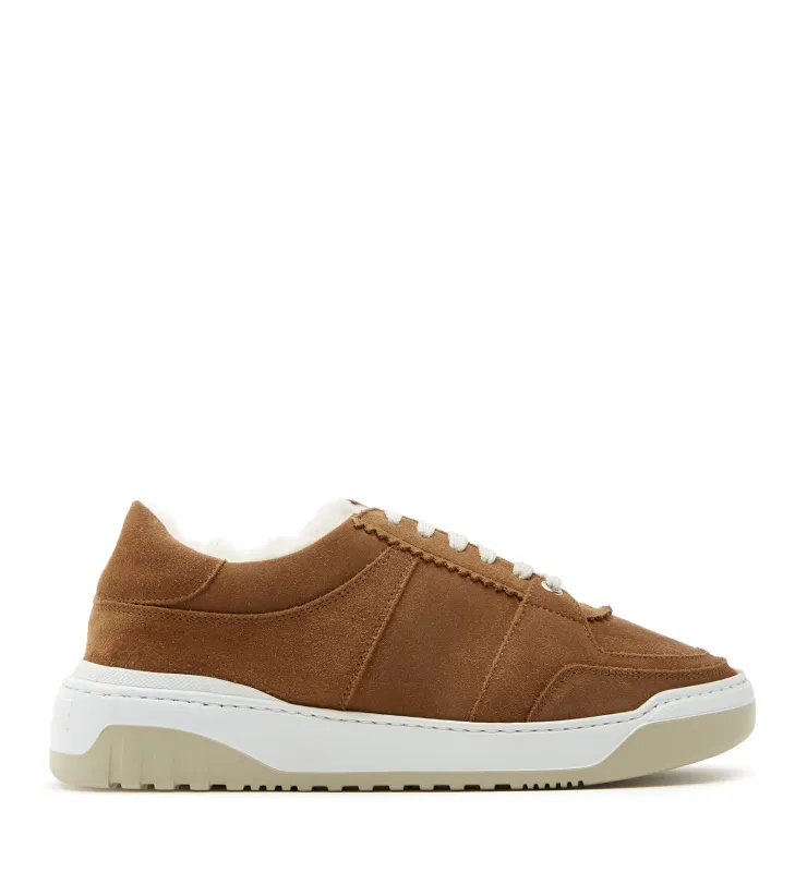 KLAIRE SHEARLING-LINED SUEDE SNEAKER sold by La CANADIENNE