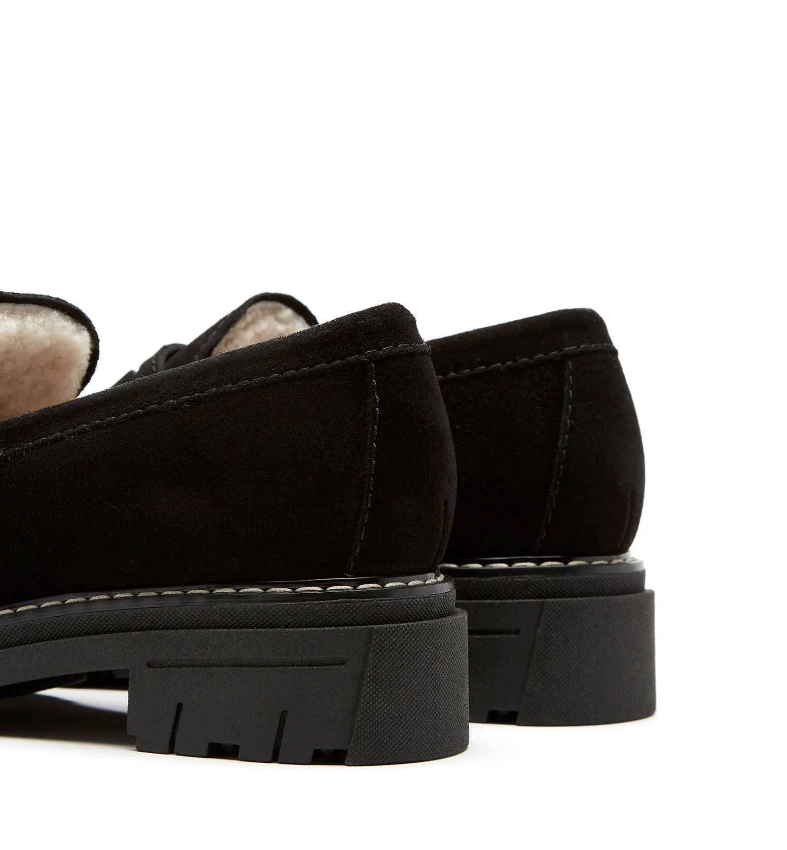 DONNY SHEARLING-LINED SUEDE LOAFER sold by La CANADIENNE product image thumbnail 4