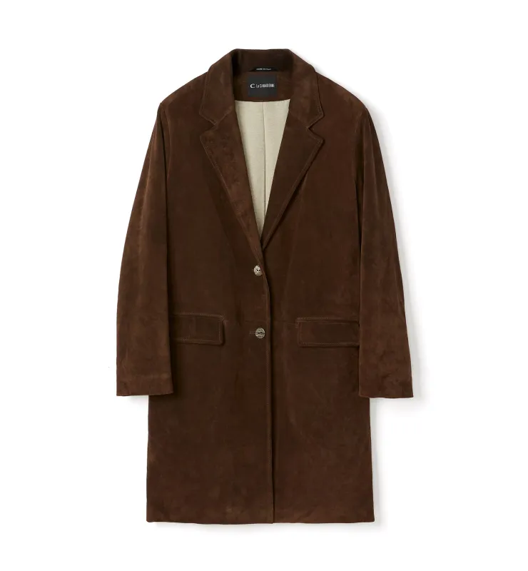 NADA SUEDE TRENCH COAT sold by La CANADIENNE