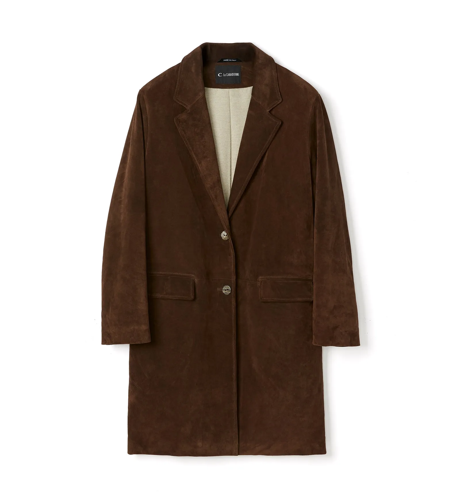 NADA SUEDE TRENCH COAT sold by La CANADIENNE