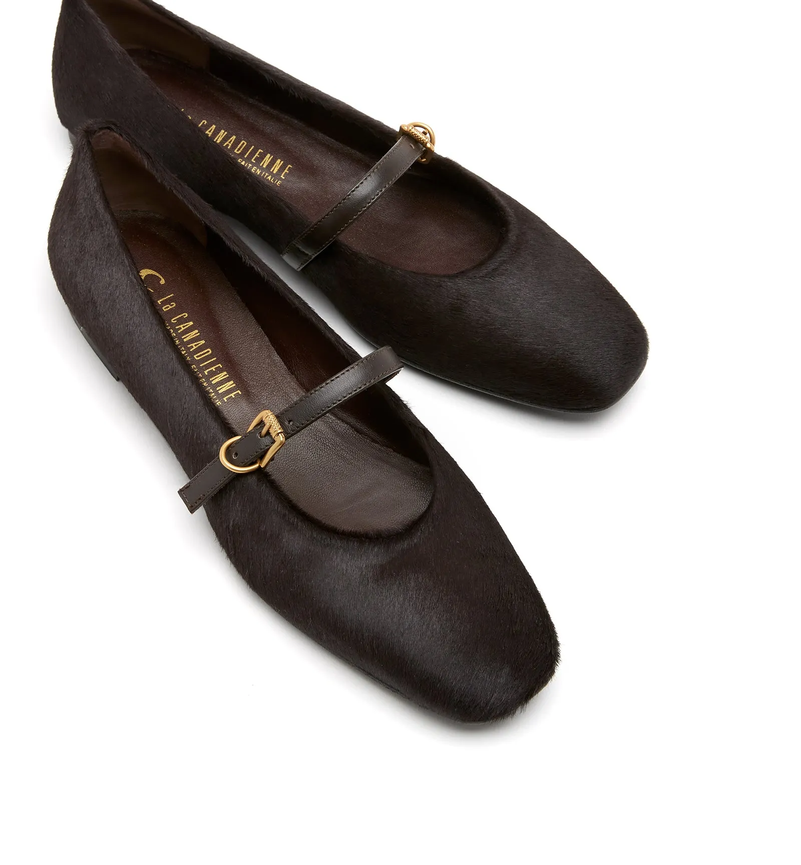 AURELIA PONY HAIR MARY JANE FLAT sold by La CANADIENNE product image thumbnail 3