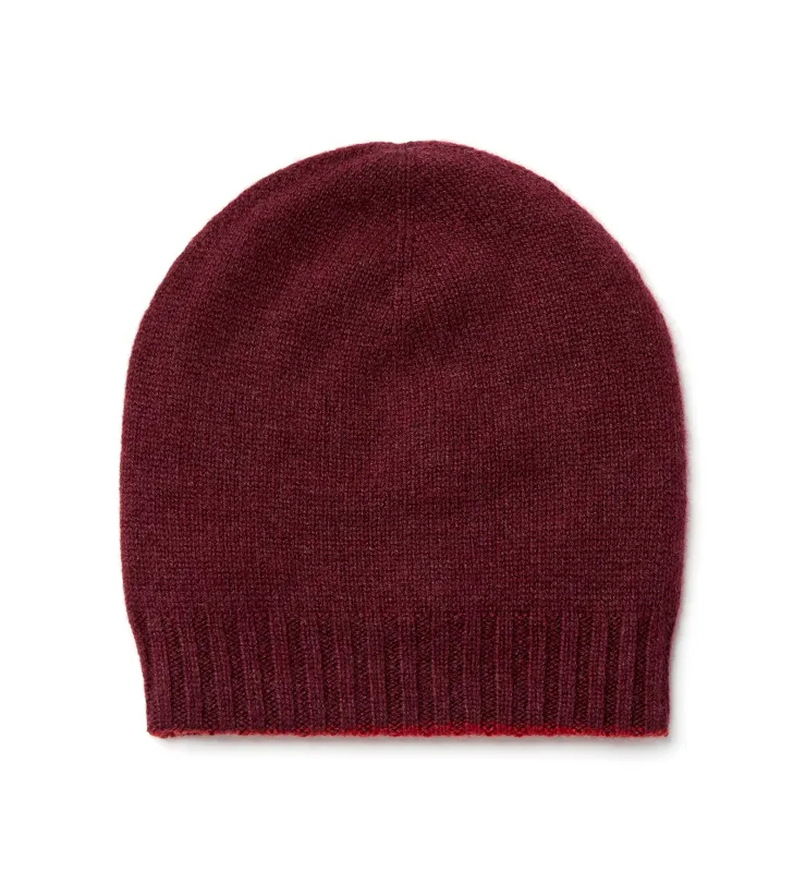 WHITTAKER REVERSIBLE CASHMERE HAT sold by La CANADIENNE