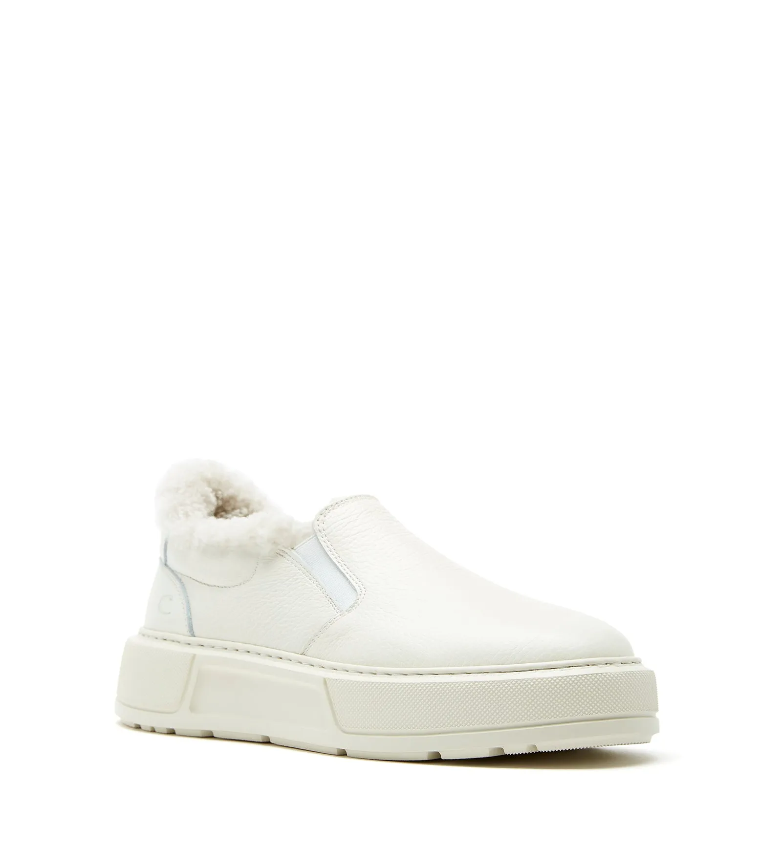 VALERIE SHEARLING-LINED LEATHER SNEAKER sold by La CANADIENNE product image thumbnail 2