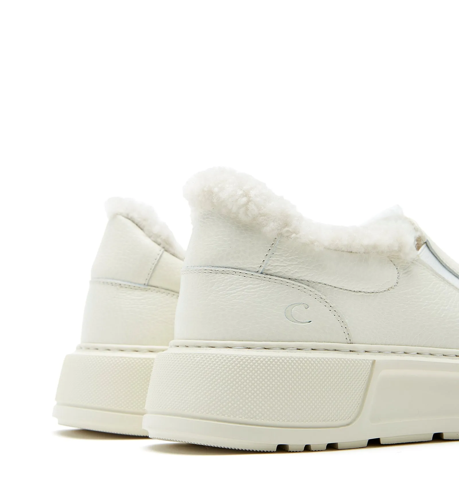 VALERIE SHEARLING-LINED LEATHER SNEAKER sold by La CANADIENNE product image thumbnail 4