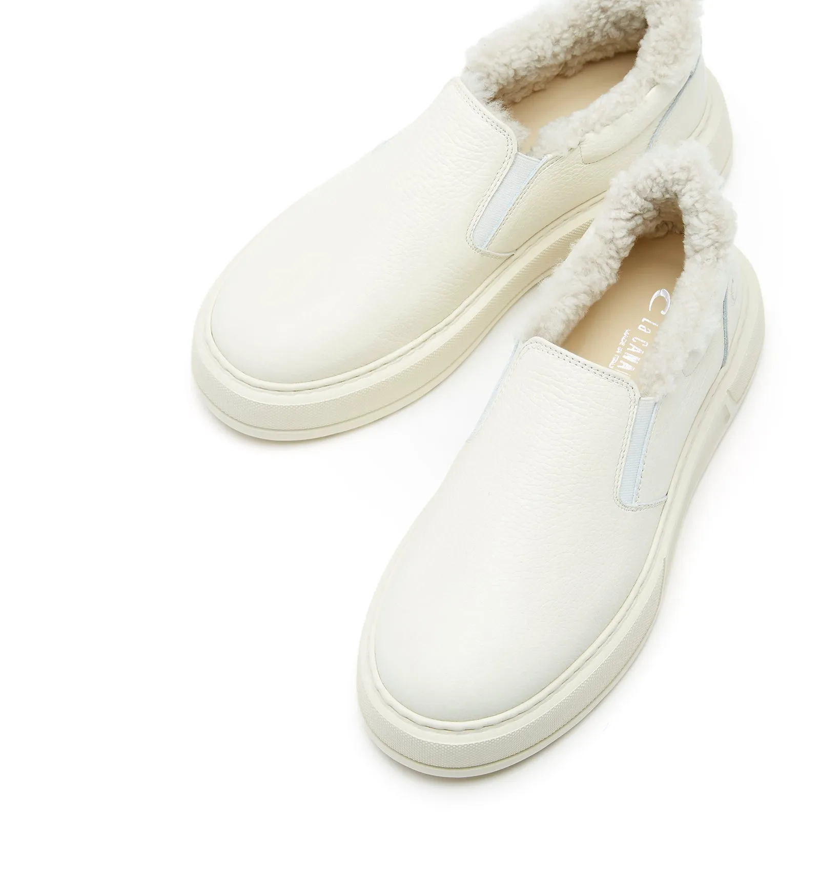 VALERIE SHEARLING-LINED LEATHER SNEAKER sold by La CANADIENNE product image thumbnail 3