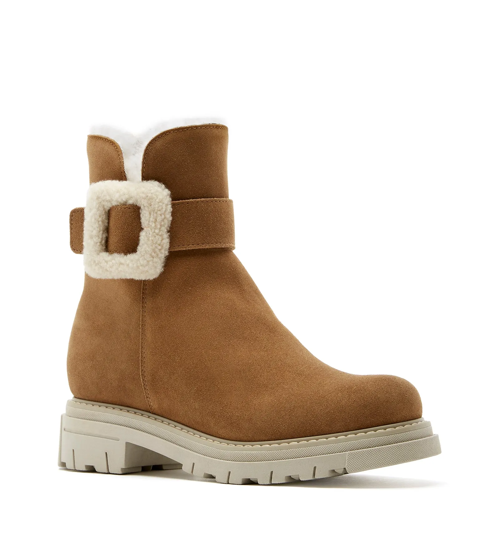 DOUG SHEARLING-LINED SUEDE BOOTIE sold by La CANADIENNE product image thumbnail 2