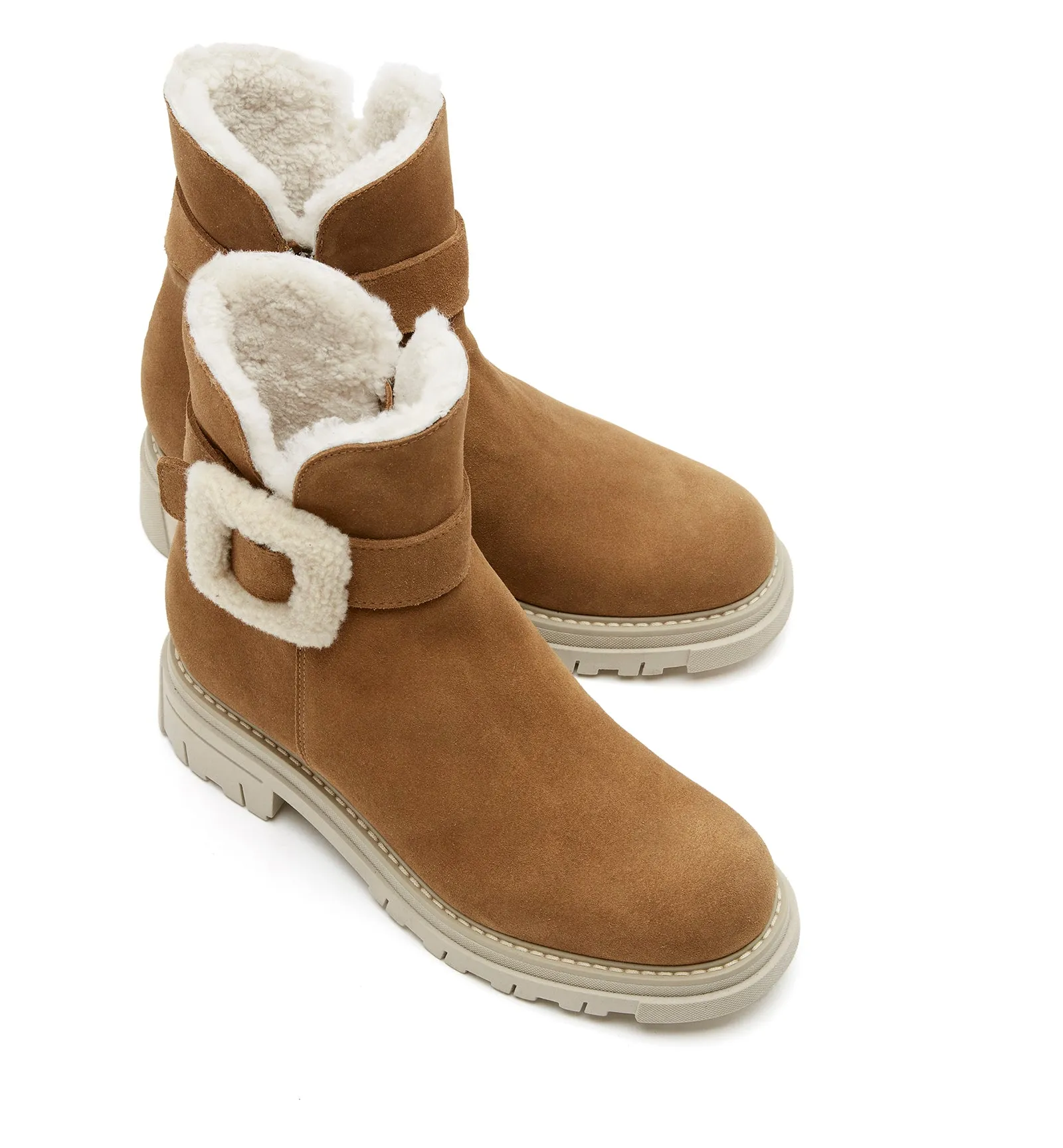 DOUG SHEARLING-LINED SUEDE BOOTIE sold by La CANADIENNE product image thumbnail 3