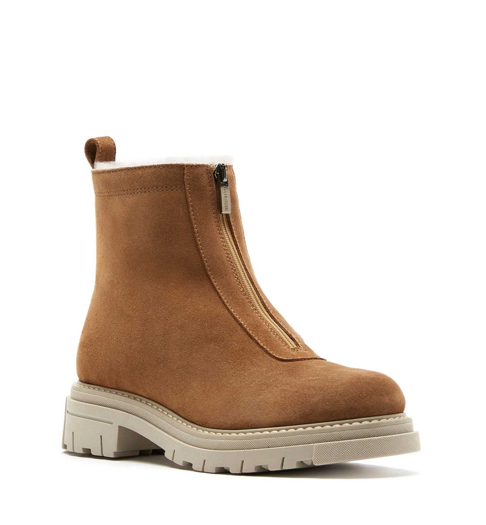 DELTA SHEARLING-LINED SUEDE BOOTIE sold by La CANADIENNE product image thumbnail 2