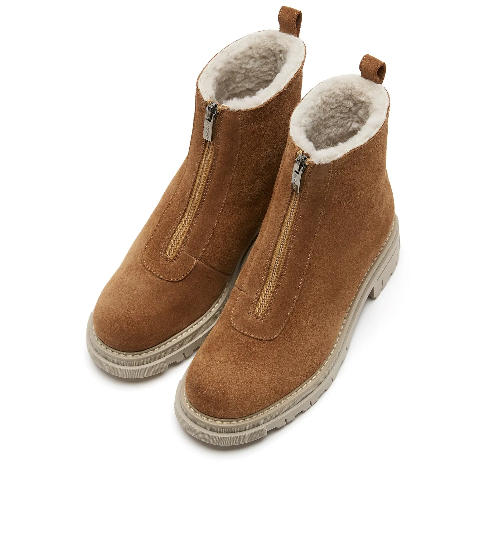 DELTA SHEARLING-LINED SUEDE BOOTIE sold by La CANADIENNE product image thumbnail 3