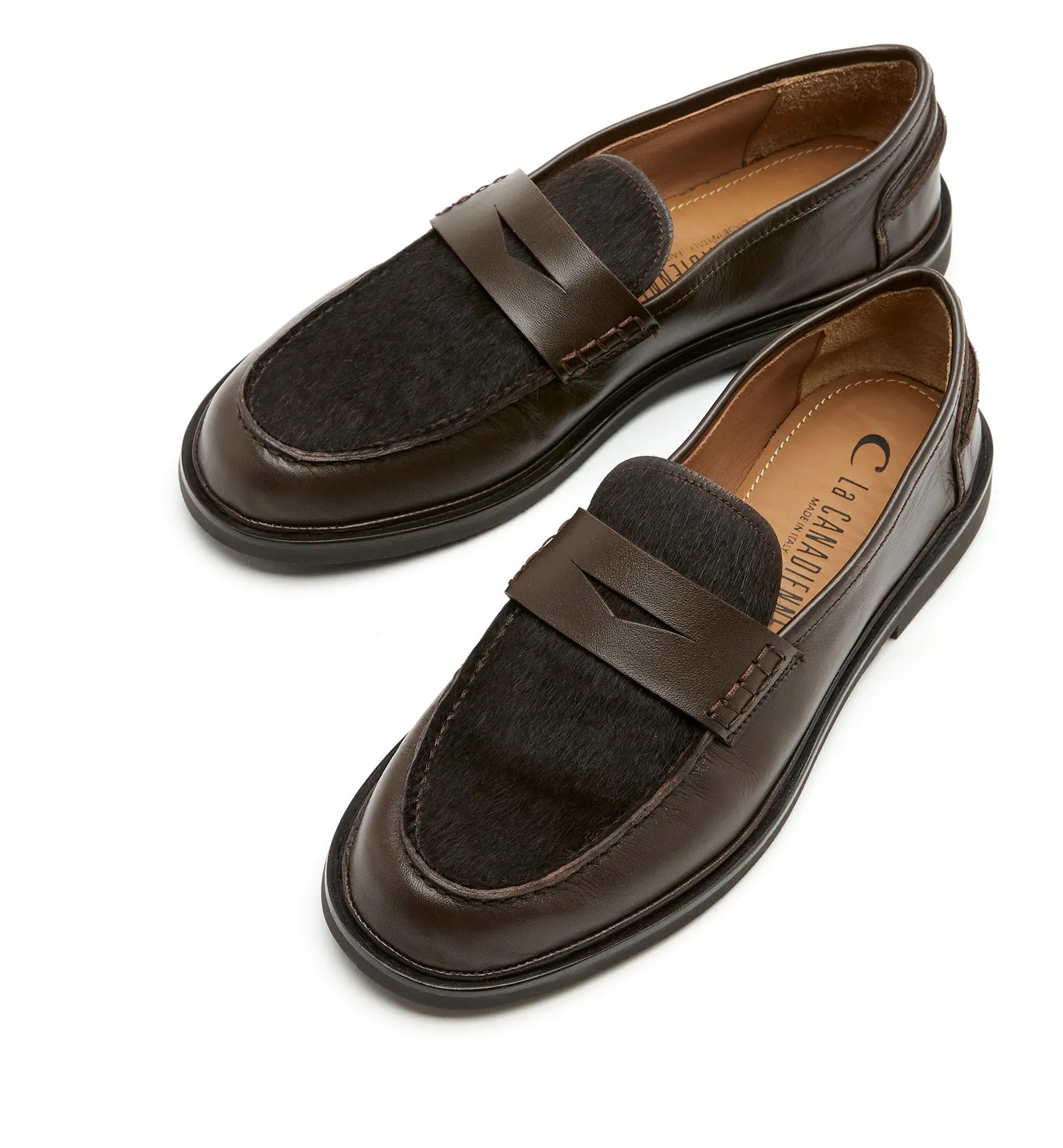MAGNOLIA PONY HAIR LEATHER LOAFER sold by La CANADIENNE product image thumbnail 3