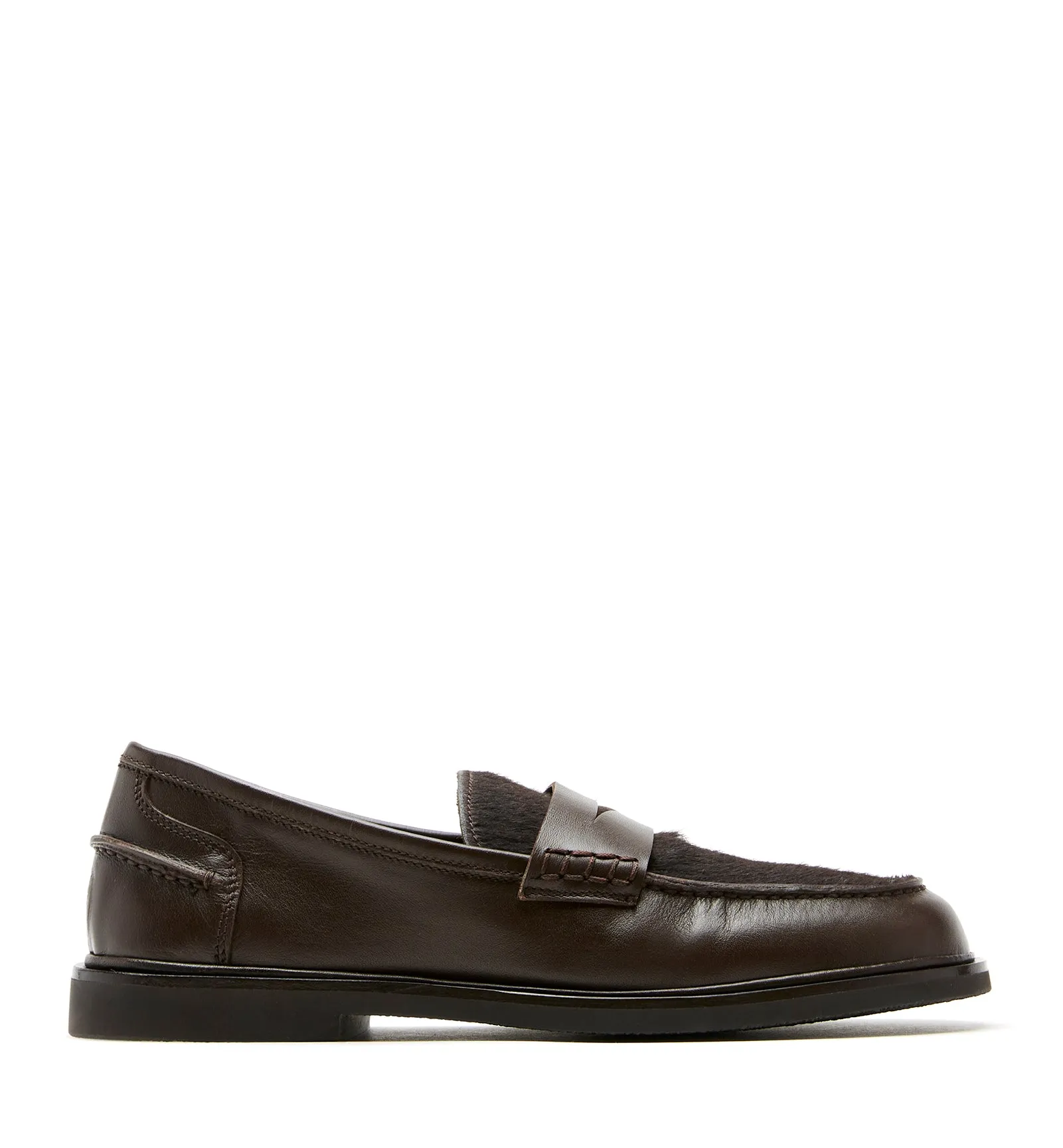 MAGNOLIA PONY HAIR LEATHER LOAFER sold by La CANADIENNE