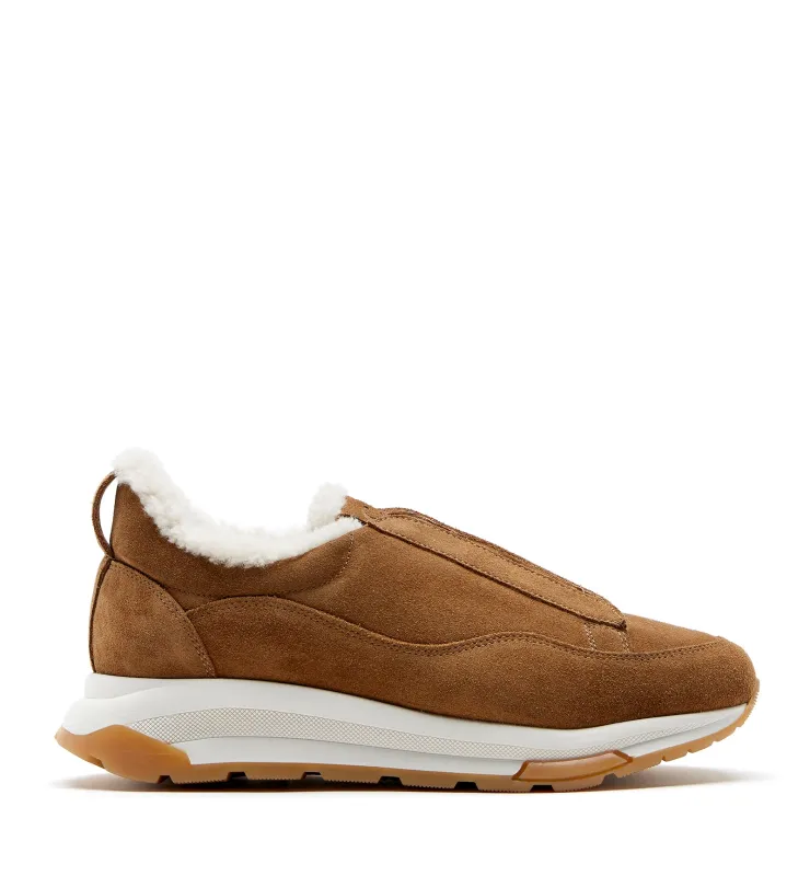 VADA SHEARLING LINED SUEDE SNEAKER sold by La CANADIENNE
