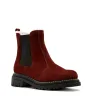 DERRICK SHEARLING-LINED SUEDE BOOTIE sold by La CANADIENNE