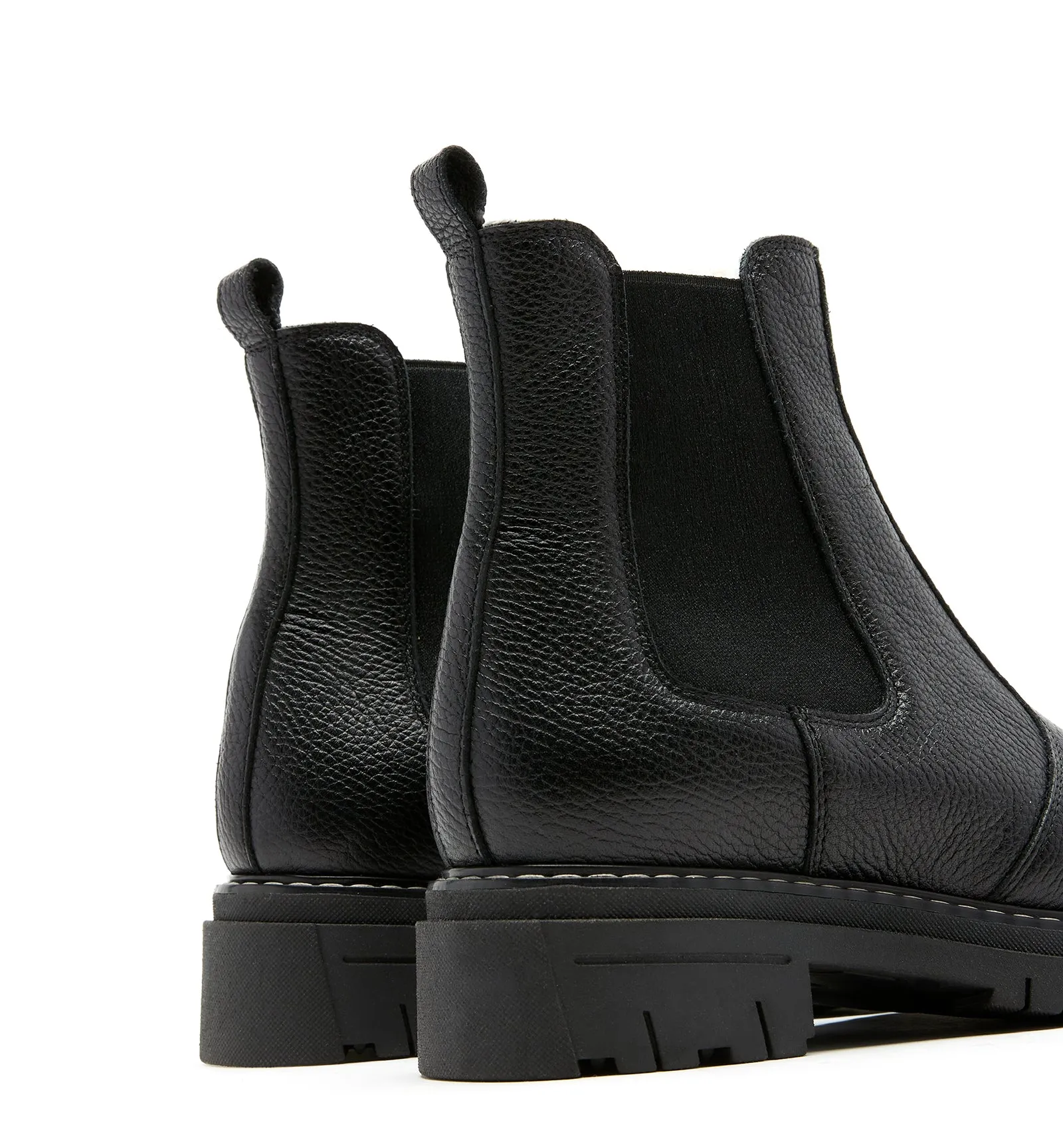 DERRICK SHEARLING-LINED PEBBLED LEATHER BOOTIE sold by La CANADIENNE product image thumbnail 4