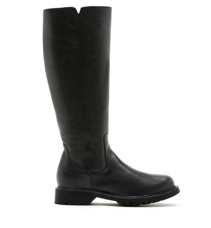 HARRY SHEARLING-LINED PEBBLE LEATHER BOOT sold by La CANADIENNE