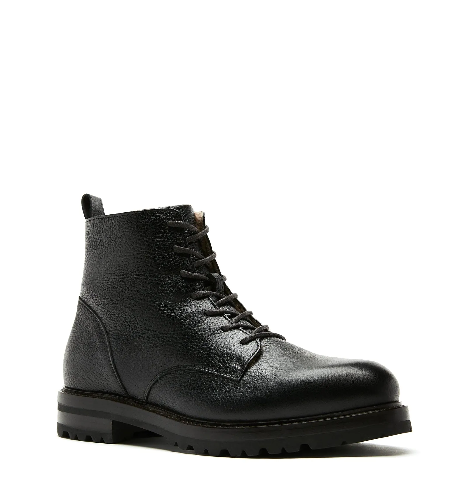 LUIS MEN'S SHEARLING-LINED PEBBLE LEATHER BOOT sold by La CANADIENNE product image thumbnail 2