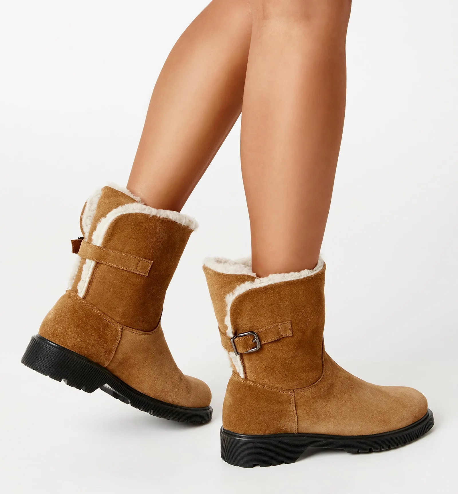 HADLEY SHEARLING-LINED SUEDE BOOTIE sold by La CANADIENNE product image thumbnail 5