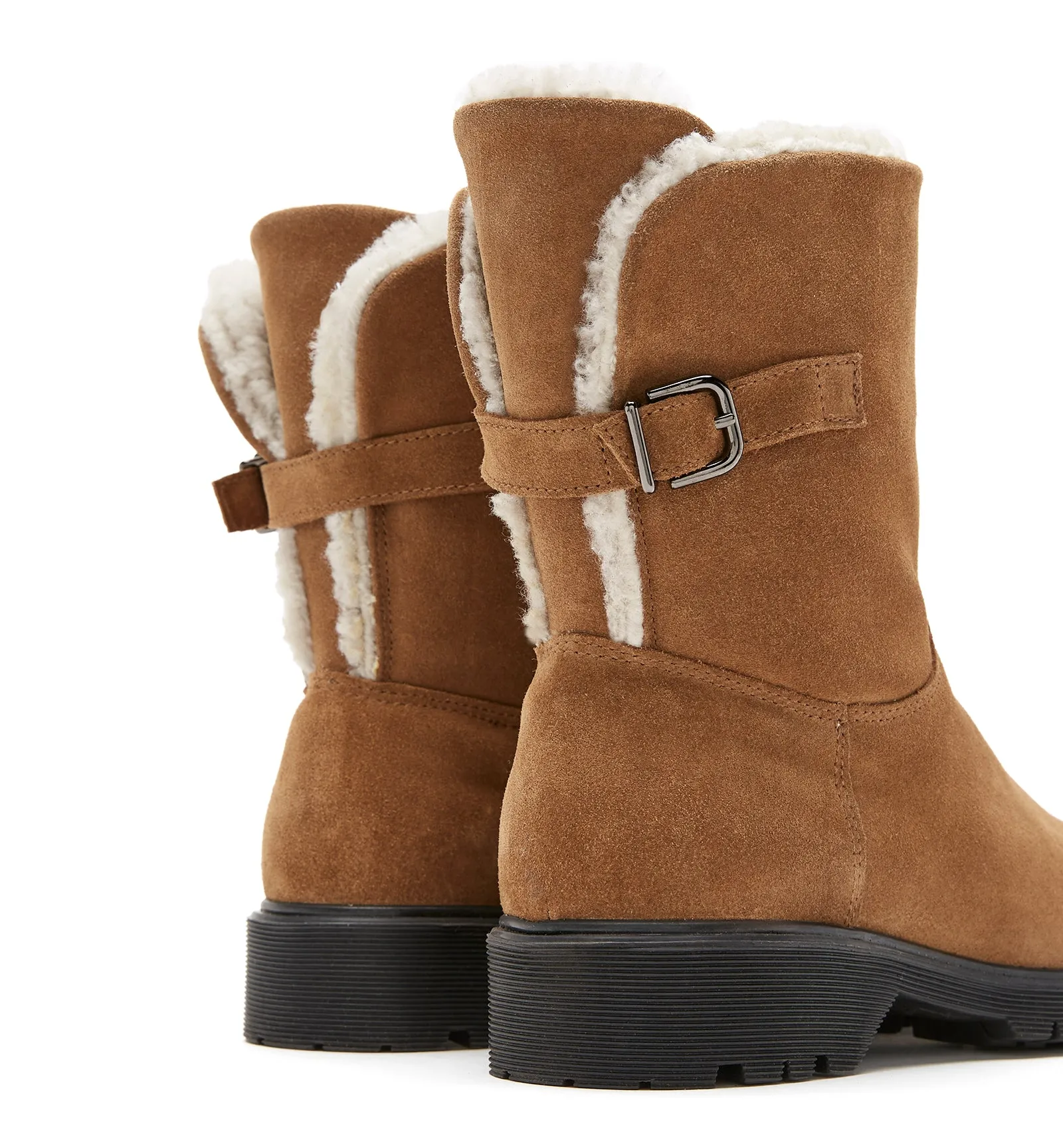 HADLEY SHEARLING-LINED SUEDE BOOTIE sold by La CANADIENNE product image thumbnail 4