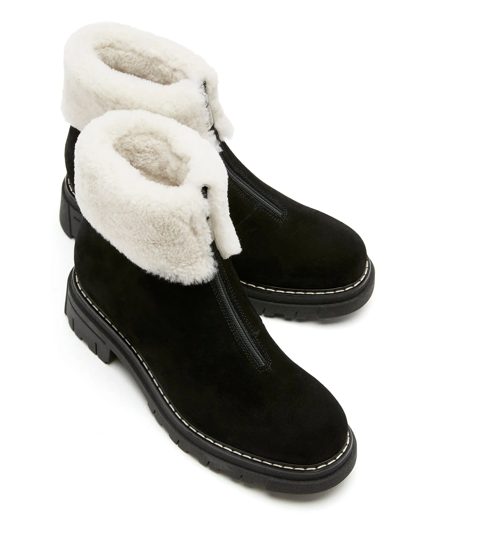 DENNIS SHEARLING-LINED SUEDE BOOTIE sold by La CANADIENNE product image thumbnail 3