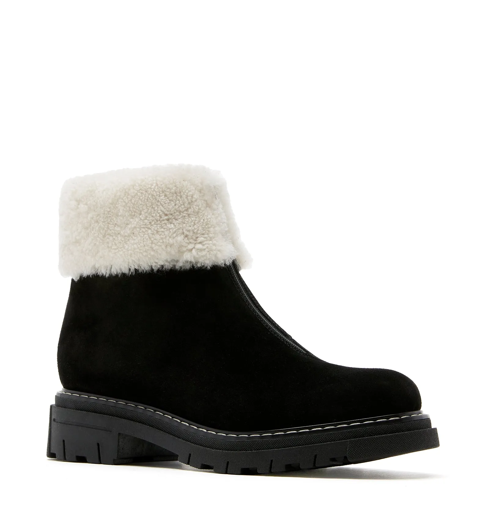 DENNIS SHEARLING-LINED SUEDE BOOTIE sold by La CANADIENNE product image thumbnail 2