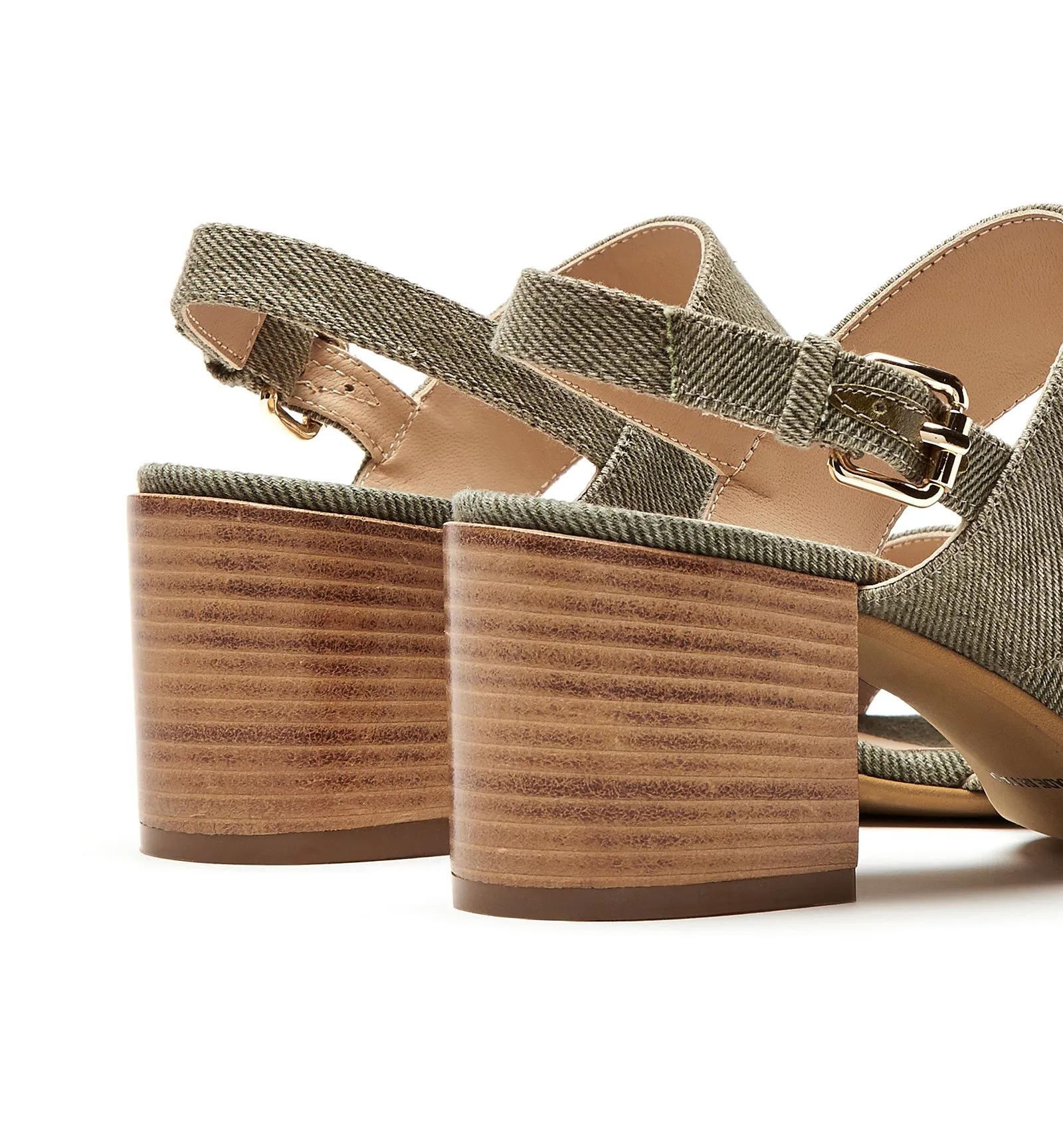 FAUX DENIM SANDAL sold by La CANADIENNE product image thumbnail 4