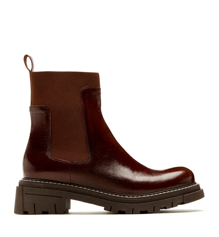 DARREN CRUSHED LEATHER BOOTIE sold by La CANADIENNE