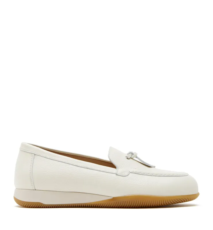 DANIA PEBBLED LEATHER BOAT SHOE SNEAKER sold by La CANADIENNE