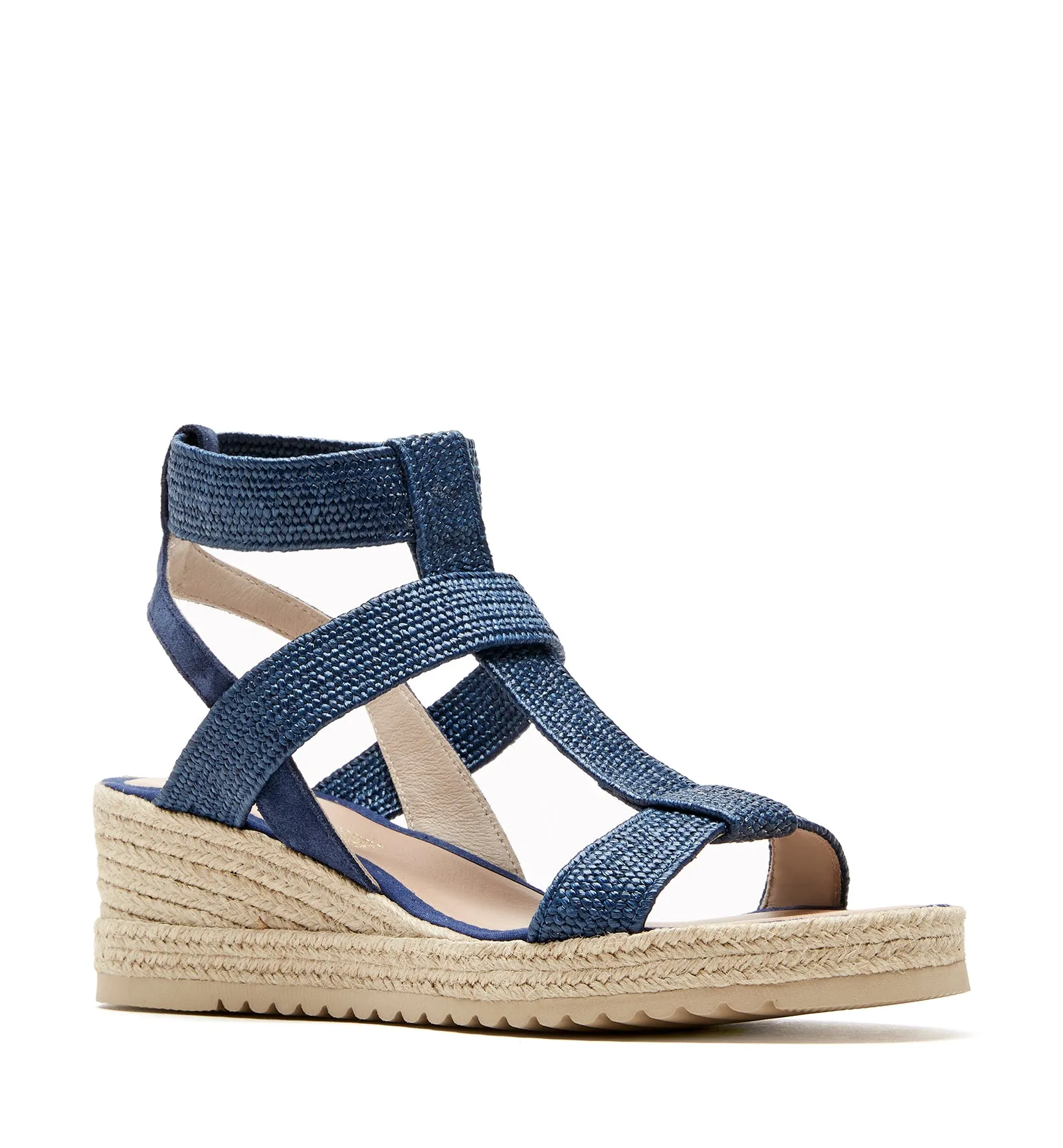 RAY RAFFIA WEDGE SANDAL sold by La CANADIENNE product image thumbnail 2