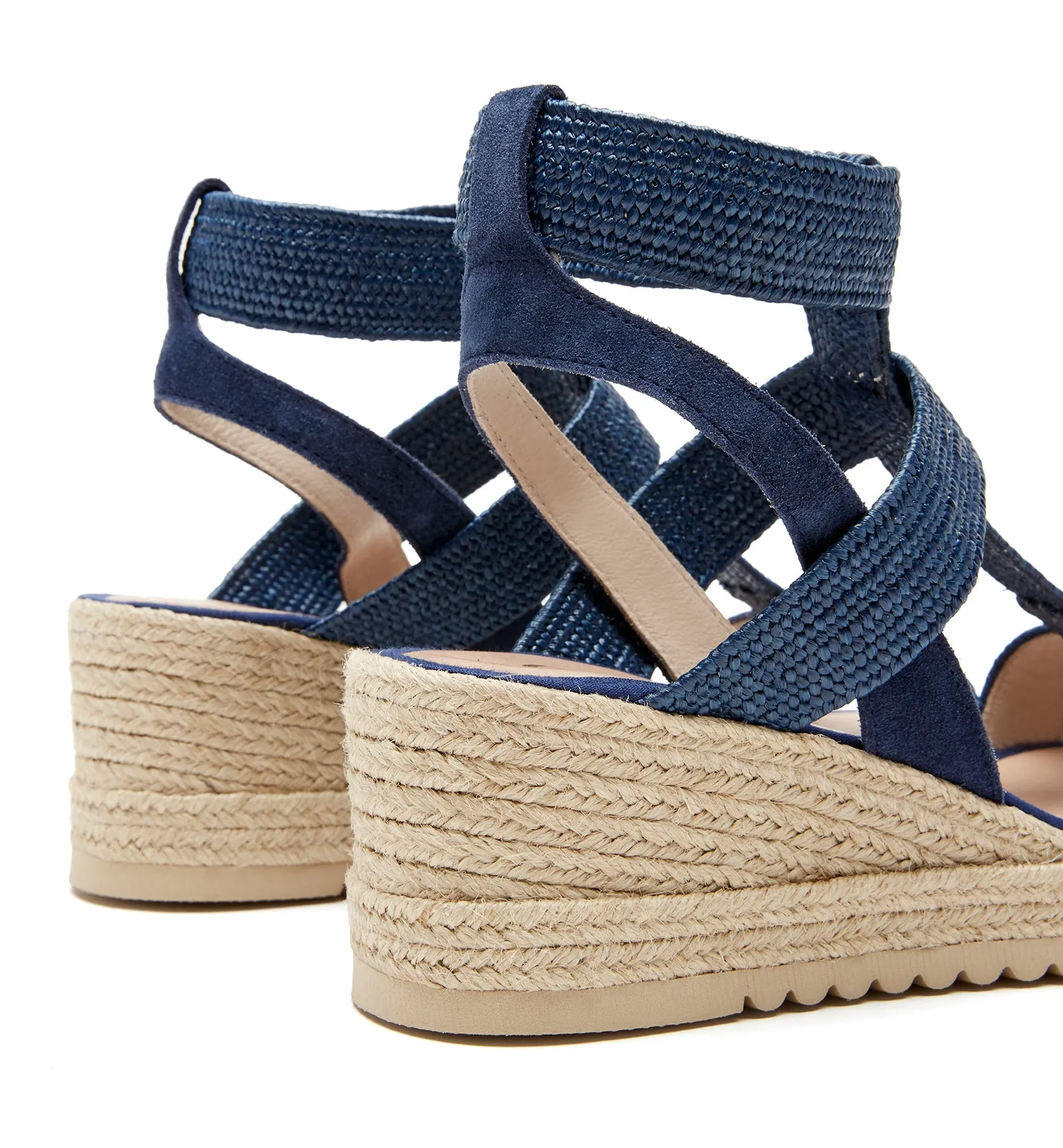 RAY RAFFIA WEDGE SANDAL sold by La CANADIENNE product image thumbnail 4