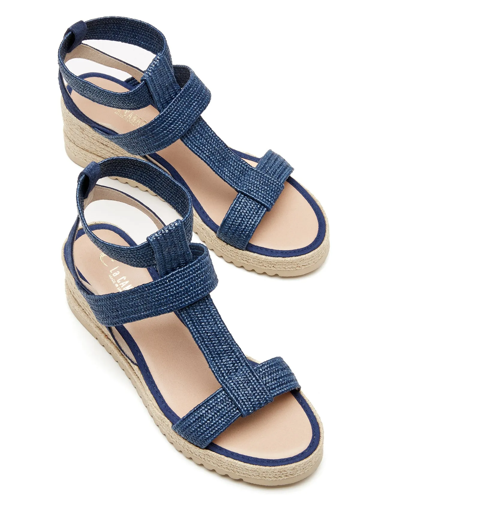 RAY RAFFIA WEDGE SANDAL sold by La CANADIENNE product image thumbnail 3
