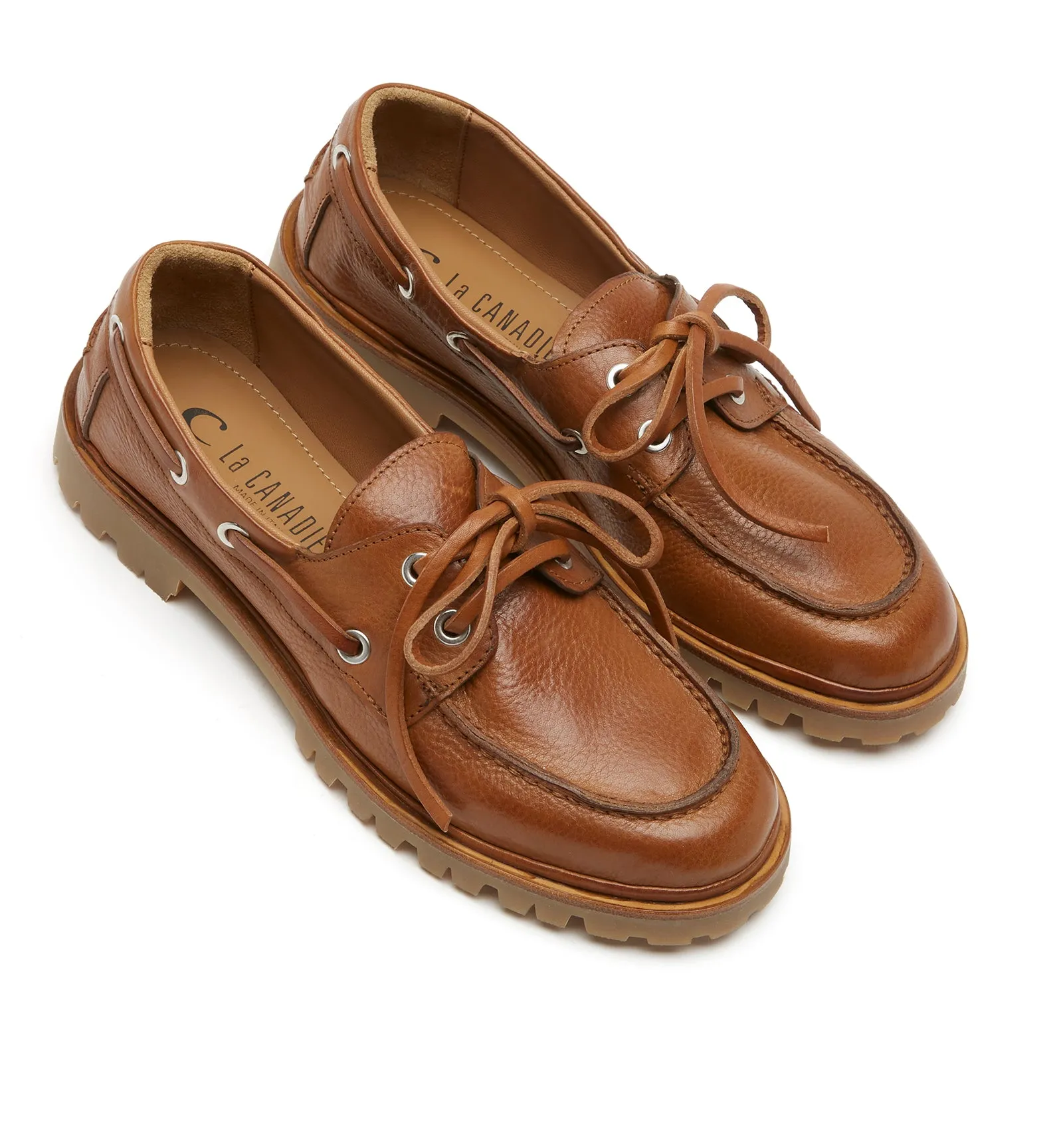 MAJESTIQUE LEATHER BOAT SHOE sold by La CANADIENNE product image thumbnail 3