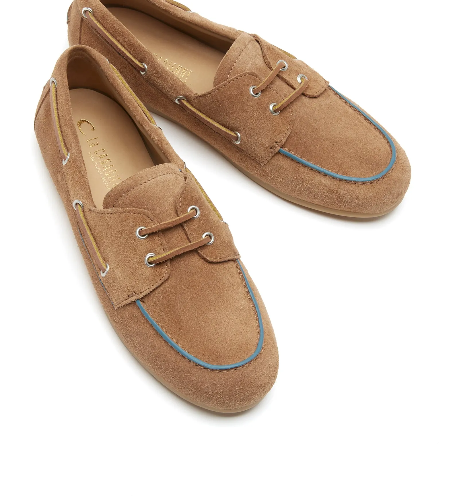 TIBBIE SUEDE BOAT SHOE sold by La CANADIENNE product image thumbnail 3