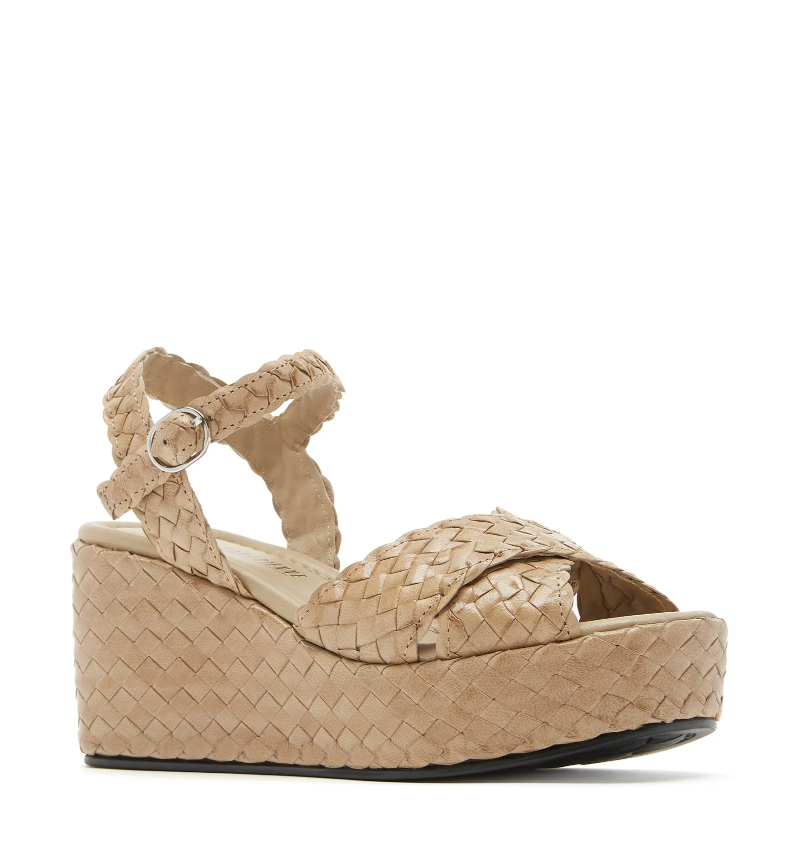 PRIYA WOVEN LEATHER WEDGE SANDAL sold by La CANADIENNE product image thumbnail 2